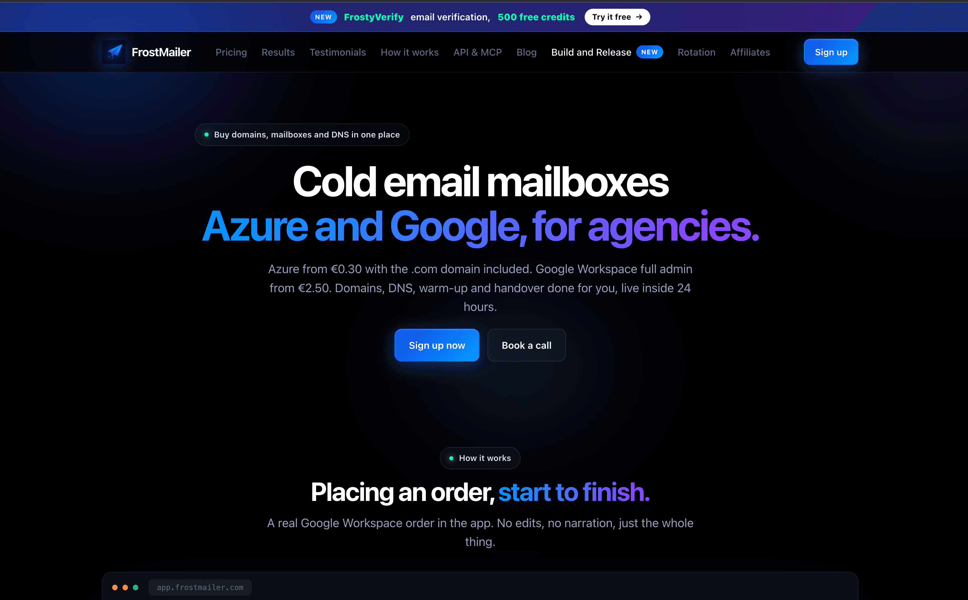 Frostmailer product surface